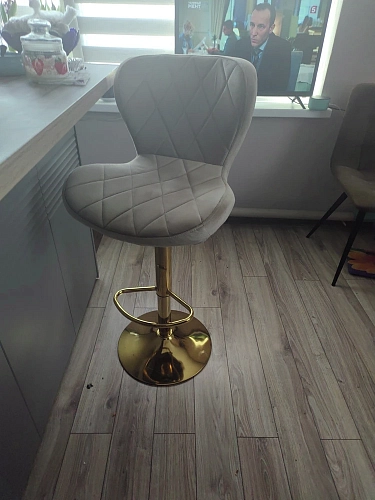 Барный стул Porch dark beige / chrome фото покупателя 29