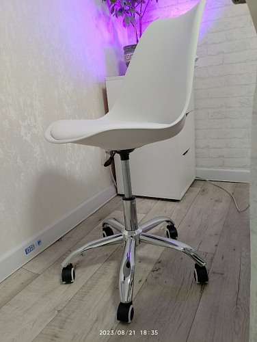 Компьютерное кресло Kolin с подушкой clear / white фото покупателя 321