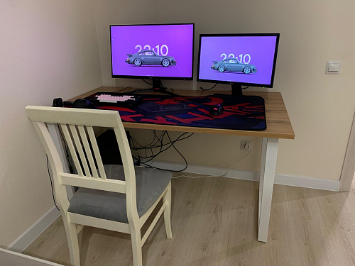 Деревянный стол Лота Лофт 140х80 дуб крафт табачный / черный матовый фото покупателя 479