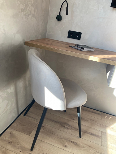 Стул на металлокаркасе Gabi gray / black фото покупателя 238