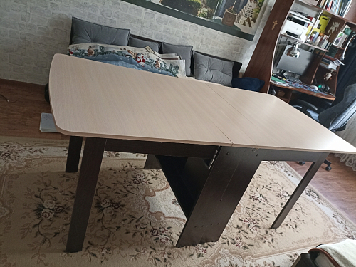 Стол обеденный раздвижной СтК7 венге фото покупателя 176