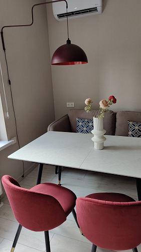 Стул на металлокаркасе Gabi 1 dark gray / black фото покупателя 602