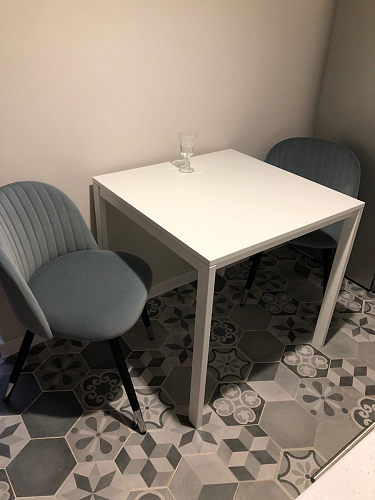 Стул на металлокаркасе Gabi green / black / silver фото покупателя 159