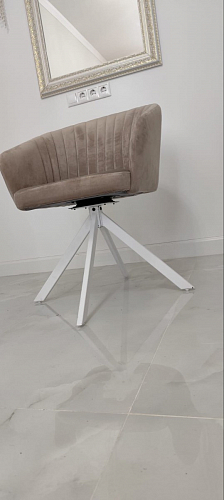 Кресло Корсо темно-серое / белый каркас фото покупателя 18