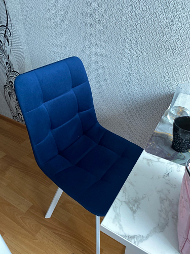 Стул на металлокаркасе Чилли К черный / зеленый фото покупателя 1198