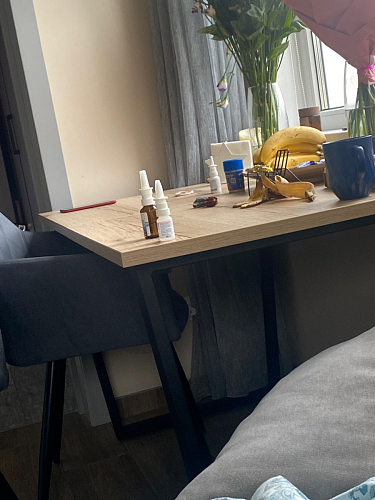 Деревянный стол Лота Лофт 120x75 дуб крафт табачный / черный матовый фото покупателя 811