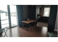 Деревянный стол Лота Лофт 120(160)х75 черный матовый / бетон светлый фото покупателя 498