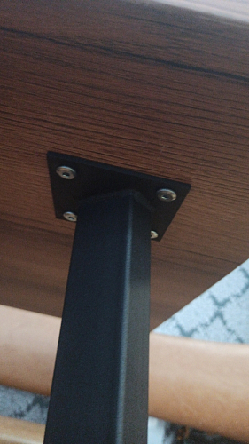 Стол Тринити Лофт 120 32 мм бетон / черный матовый фото покупателя 487