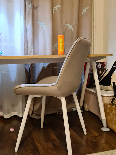 Стул на металлокаркасе Седа К кирпичный / черный фото покупателя 296