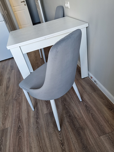 Стул на металлокаркасе Kora dark gray / black фото покупателя 91