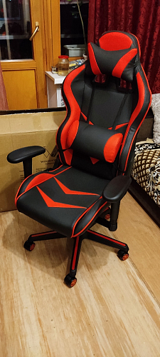 Компьютерное кресло Racer черное / бежевое фото покупателя 34