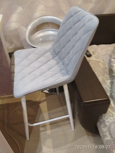 Барный стул Баодин 03 velutto 05 / черный фото покупателя 12