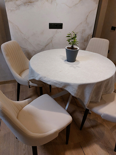 Стул на металлокаркасе Kora light blue / white фото покупателя 146