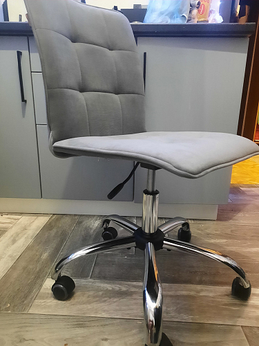 Компьютерное кресло One/Ван флок серый 29 фото покупателя 87