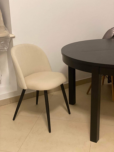 Стул на металлокаркасе Gabi 1 light purple / black фото покупателя 952