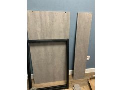 Письменный стол Леон Лофт бетон / черный матовый фото покупателя 69