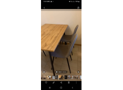 Стол Тринити Лофт 120 32 мм бетон / черный матовый фото покупателя 364