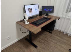 Компьютерный стол Маркос 140х80 светло-серый / черный фото покупателя 9