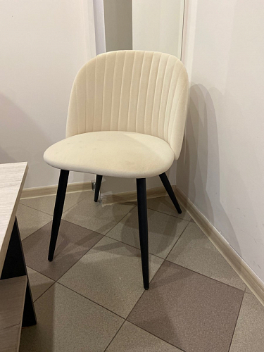 Стул на металлокаркасе Gabi 1 темно-серый / черный фото покупателя 99