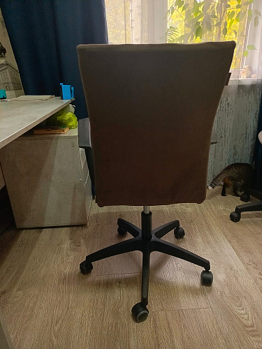 Компьютерное кресло Spark флок бежевый 7 фото покупателя 3