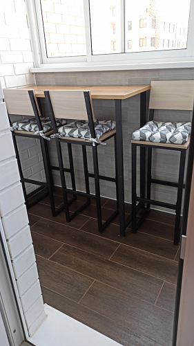 Барная стойка Дилан Лофт 120х40х90 бетон светлый фото покупателя 113