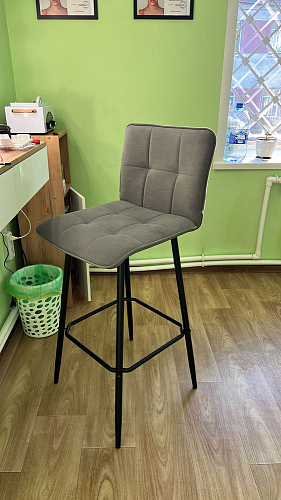 Барный стул Bari серый велюр фото покупателя 10