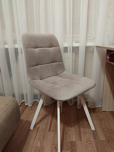 Стул на металлокаркасе Чилли синий / белый фото покупателя 925