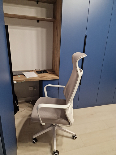 Компьютерное кресло Tilda темно-серый / бежевый / белый фото покупателя 13