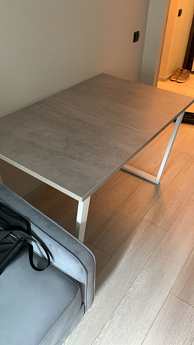 Деревянный стол Лота Лофт 140х80 дуб крафт табачный / черный матовый фото покупателя 695