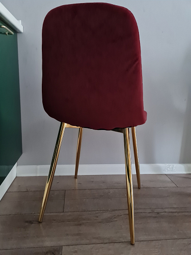 Стул на металлокаркасе Dabl wine red фото покупателя 95