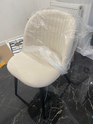 Стул на металлокаркасе Gabi latte / gold / black фото покупателя 536