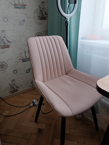 Стул на металлокаркасе Седа К кирпичный / черный фото покупателя 89