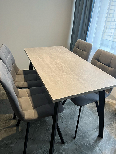 Стул на металлокаркасе Чилли черный / зеленый фото покупателя 991