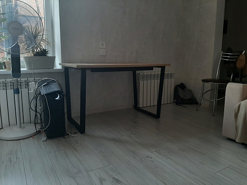 Стол Лота Лофт 140 25 мм черный матовый / бетон фото покупателя 260