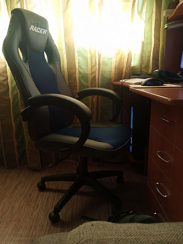 Компьютерное кресло Racer GT new металлик / оранжевый 36/07 фото покупателя 4