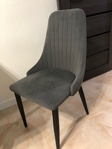 Стул на металлокаркасе Kora green / black фото покупателя 71