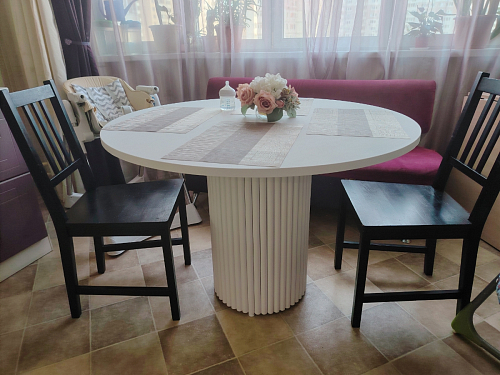 Стол Барел 100 орех кантри / черный фото покупателя 28