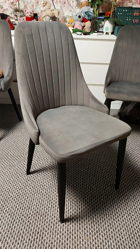 Стул на металлокаркасе Kora dark gray / black фото покупателя 235