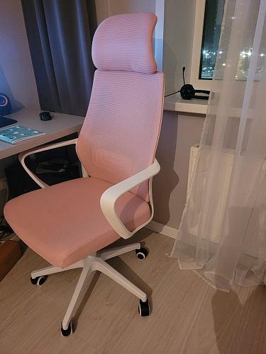 Компьютерное кресло Golem dark gray / white фото покупателя 13