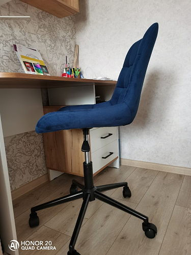 Компьютерное кресло Честер кирпичный / черный фото покупателя 4