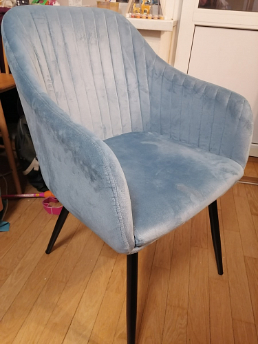 Стул на металлокаркасе Slam dark beige фото покупателя 27