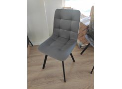 Стул на металлокаркасе Чилли синяя ткань / белый фото покупателя 158