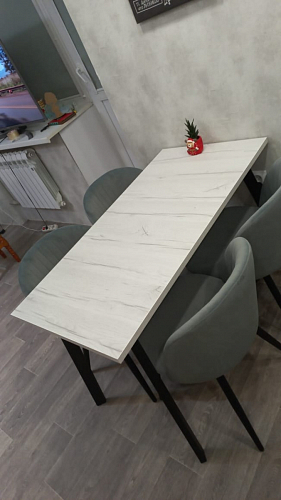 Стул на металлокаркасе Gabi 1 light purple / black фото покупателя 61