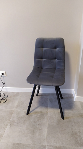 Стул на металлокаркасе Чилли синий / белый фото покупателя 1105