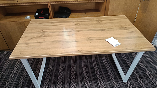 Деревянный стол Лота Лофт 140х80 черный матовый / бетон светлый фото покупателя 475