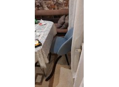 Стул на металлокаркасе Gabi 1 бежевый / черный с серебряными наконечниками фото покупателя 283