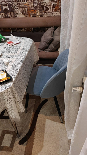 Стул на металлокаркасе Gabi gray / black фото покупателя 283