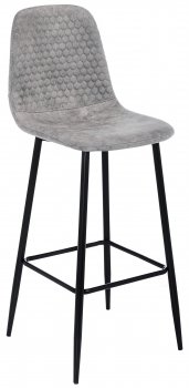 Барный стул Drop black / grey