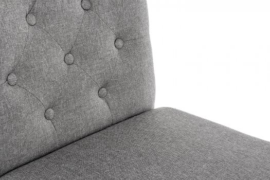 Стул Menson white / fabric pebble