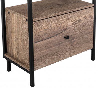 Готовая прихожая Лира дуб галифакс / черный матовый